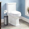 thumbnail image 2 of Free Standing Toilet Paper Holder Stand with Storage,Holder Floor Stand Storage Rattan Bathroom Decorfor Bathroom,Black, 2 of 7