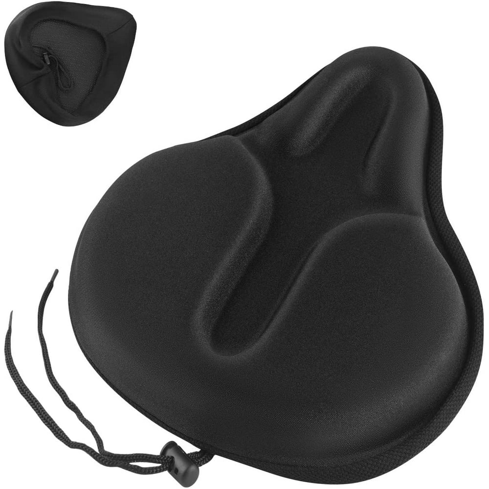 Large Gel Bike Seat Cover, Wide Soft Bike Seat Cushion for Peloton Bike
