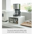 thumbnail image 6 of Yamazaki Home Stackable Countertop Shelf, White, Steel, Supports 11 pounds, Stackable, No Assembly, 6 of 7