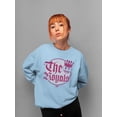 thumbnail image 2 of The Royals - Retro Gothic Crown Emoji Graphic Women's Sweatshirt, 2 of 4