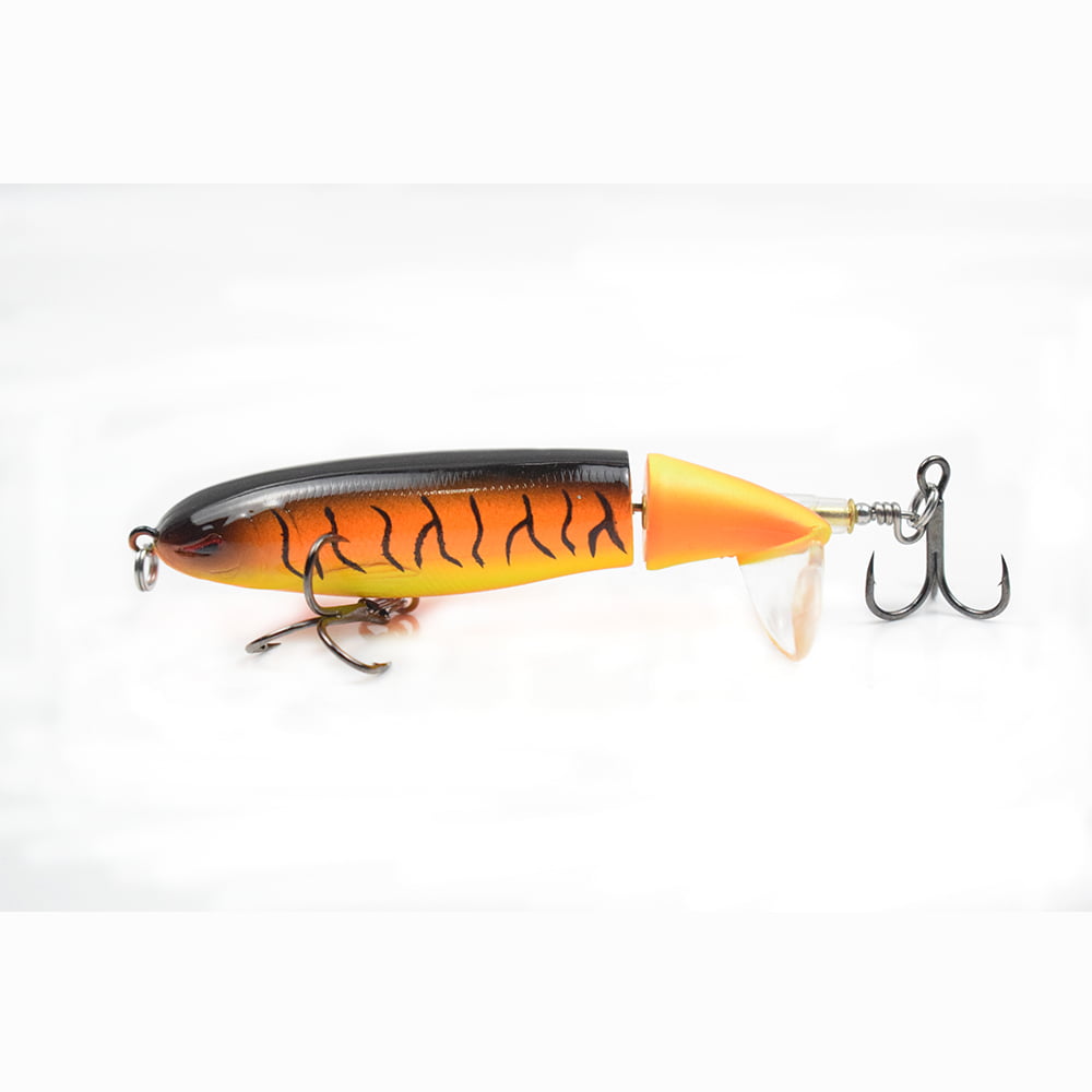 Details about  / Topwater Popper Bionic Propeller Tractor Hard Bait Fishing Lure Rotation D3E7