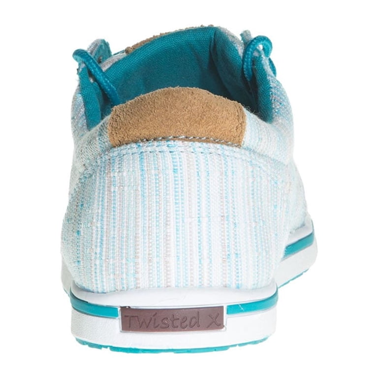 Twisted X Women's Hooey Loper Sneakers - Light Blue/Multi, Casual Low-Top Shoes, Size 11