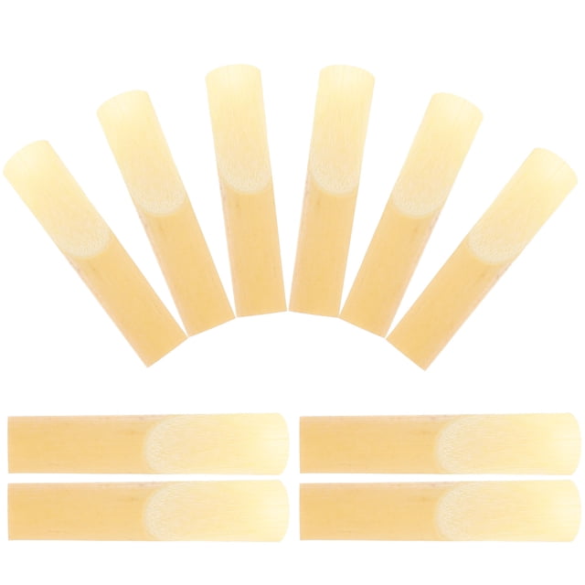 FONWILYO 10Pcs Alto Saxophone Reeds Replacement Beige Instrument Accessories Sturdy Lightweight Professional Craft