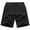 Black#1, variant on Mens Swim Trunks Solid Color Half Beach Shorts Fast Dry Casual Elastic Waist Drawstring Sports Shorts, S-2XL