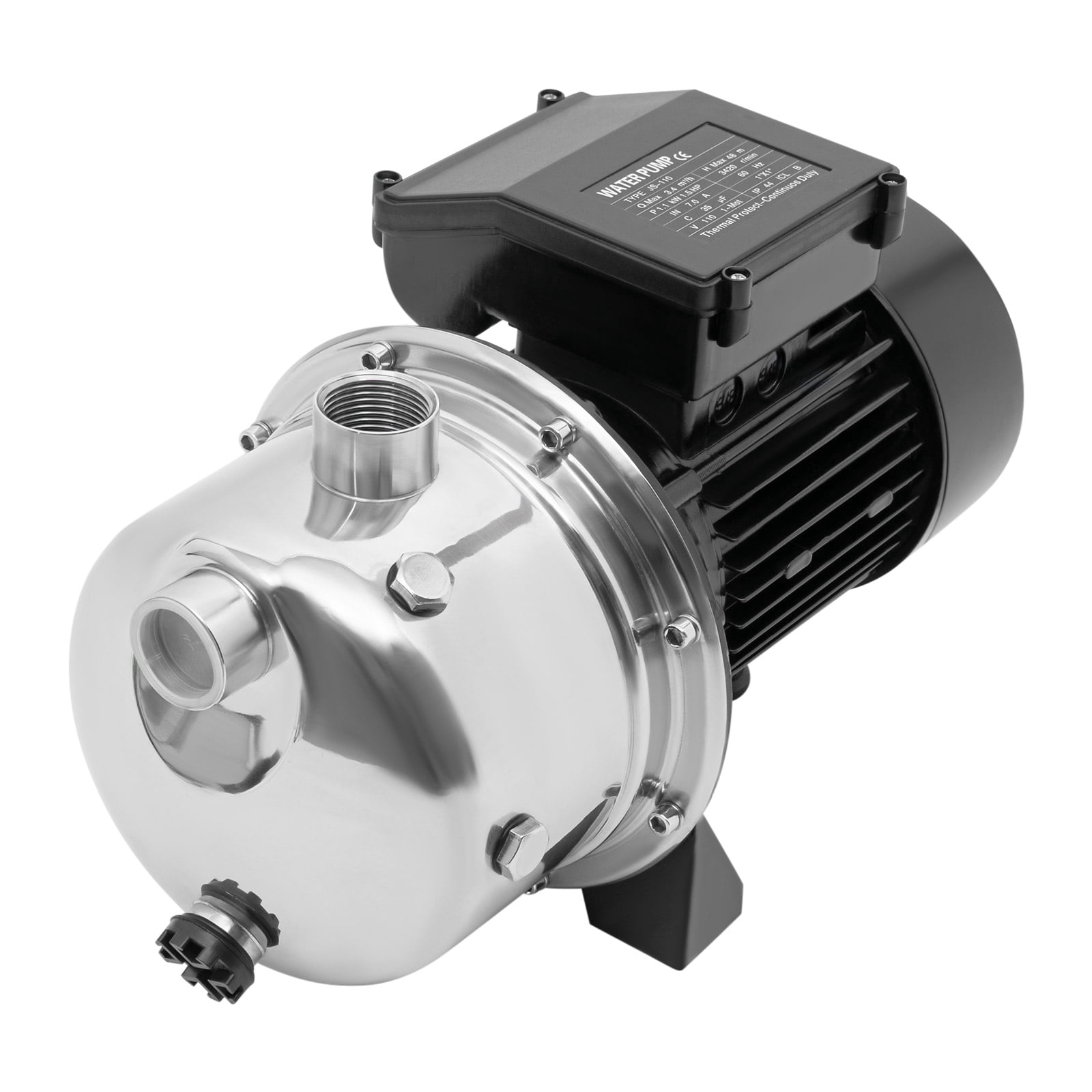 Shallow Well Pump, Garden Jet Pump, 1.5 HP 115V, Stainless Steel Sprinkler Booster Jet Pumps with Automatic Controller for Garden Lawn Irrigation system, Water Transfer