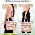 thumbnail image 4 of FORMRS Womens Corduroy Tote Bag Crossbody Shoulder Handbag with Pocket, Striped Crab, 4 of 7