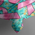 thumbnail image 5 of Breast Cancer Square Tablecloth,Waterproof Square Table Cover,Wipeable Spillproof Washable Table Cover for Home Kitchen Party Decor 52"x52"(132x132cm), 5 of 6