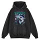 thumbnail image 2 of Sudadera con capucha 100 % algodón para hombre, estilo retro, desgastado, con lavado de pesca de trucha, ropa de gran tamaño, moda, cálida, para otoño, 2 of 5