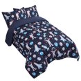 thumbnail image 1 of Unique Bargains Ensemble de Couette Alternative pour Enfants 3 Pcs Space Astronaut, 1 of 8