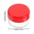 thumbnail image 6 of 6 Pcs Vial Small Cream Storage Jars Containers with Lids Transparent Bottle Travel, 6 of 6