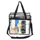 thumbnail image 4 of Bolsa transparente para estadio, bolsas transparentes para mujer, bolsa grande transparente para conciertos, eventos deportivos y festivales, 4 of 8