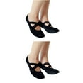 thumbnail image 6 of 2 Pack Compression Socks Women Happy Feet Fitness Miss Black, 6 of 8