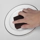 thumbnail image 5 of Uxcell 4" x 2.8" Almohadillas de limpieza sin rayones para fregar esponjas de cocina marrón oscuro 8 piezas, 5 of 7