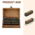 thumbnail image 2 of Uxcell Letter Stamps Number Stamps, 70Pcs Vintage Wood Rubber Stamp Set, 2 of 6