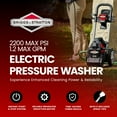 thumbnail image 3 of Briggs & Stratton 2200 Max PSI/1.2 Max GPM Electric Pressure Washer, 3 of 10