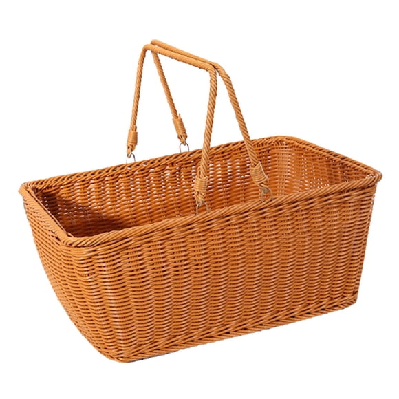 Greenadscape 1Ud Cesta De Simulada Marrón Para Almacenaje De Snacks Y Postres En Casa