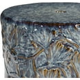 thumbnail image 5 of Livabliss Garden Stools - Bishop Blue Ceramic Decorative Garden Stool - Global Indoor Outdoor Chinoiserie Decor - Patio Garden Room Furniture Piece (18"H x 13"W x 13"D), 5 of 8