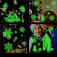 thumbnail image 3 of Pegatina de ventana de copo de nieve de Navidad brillante, electricidad estática, pegatina de pared de vidrio, decoración de Feliz Navidad, 3 of 4