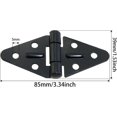 thumbnail image 2 of shiyou-Heyous 2PCS Metal Triangular Door Hinges with Mounting Screws Open Hinge Shed Hinge Furniture Hardware Fittings Cabinet Door Hinge Connector Suitable for Cabinet and Wardrobe, 2 of 4