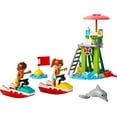 thumbnail image 4 of LEGO Friends Beach Water Scooter, Lifeguard Toy Building Set for Kids, Beach Toy Gift Idea for Girls and Boys Ages 5 Years and Up with 2 Mini Dolls and a Dolphin Toy Figure, 42623, 4 of 8