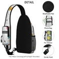 thumbnail image 2 of Trip and Vacation Ready Sling Backpack with Vintage Travel Design – Durable Water-Resistant Crossbody Bag with Ergonomic Fit, Partitioned Main Compartment, Anti-Theft Pocket, Perfect for T, 2 of 4