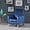 Blue, variant on 34" Modern Push Back Butacas Para Sala Couch, Comfy Small Chair with Plush Cushion, Reading Nook Chair with Metal Legs for indoor home decor, Blue