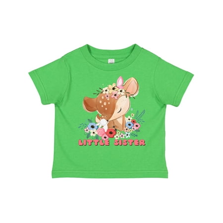 

Inktastic Little Sister Deer Gift Toddler Toddler Girl T-Shirt