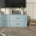 thumbnail image 3 of Furniture of America Brooks Stackable 2-Drawer Wood Light Blue Kids Cabinet, 3 of 10