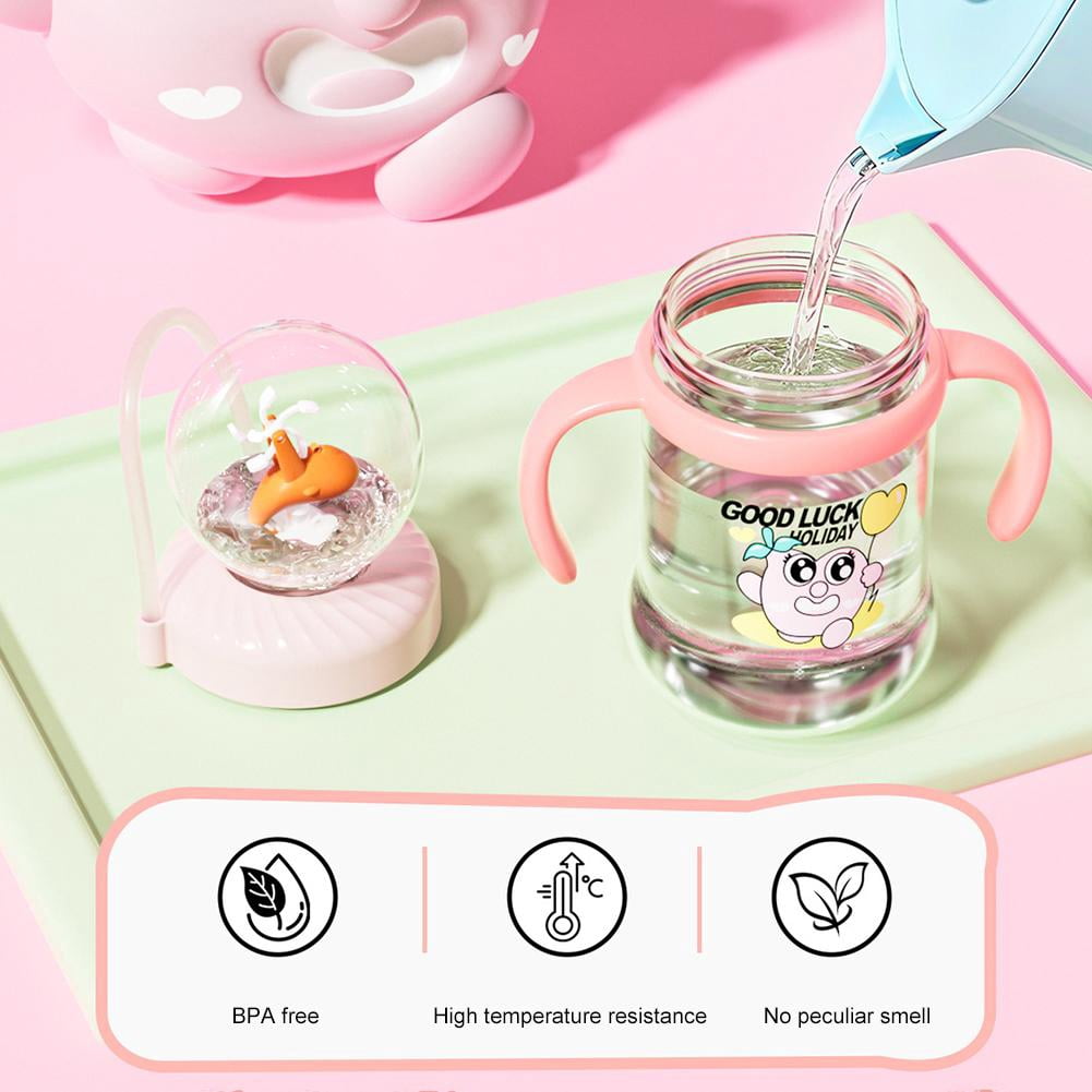 Whale Fountain Sippy Cup with Spray Feature – 300ml Interactive Straw Cup for Toddlers 12M+, BPA-Free Leak-Proof Baby Water Bottle