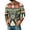 Green, variant on mens Christmas shirt 3/4 Sleeve henley Shirts Xmas Holiday Funny Graphic Comfortable Tee Winter Family Party Matching Tops