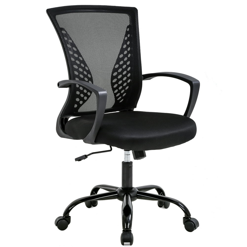 Office Chair Ergonomic Desk Chair Mesh Computer Chair with Lumbar Support Armrest Mid Back Rolling Swivel Adjustable Task Chair for...