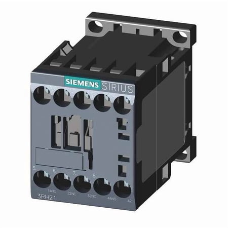 Siemens IEC Control Relay,2NO/2NC,125VDC,10A 3RH21221BG40