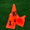 thumbnail image 5 of GOOHOCHY Orange Marker Cones Set of 10 Durable PE Material for Sports Training and Playing Use, 5 of 7