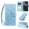 thumbnail image 1 of Funda Cartera GANGXUN con Diseño de Perrito en Relieve para iPhone 16 Pro Max , Protección 360° con Ranuras y Correa Desmontable, 1 of 6