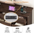 thumbnail image 4 of Farmhouse 12 Drawers Dresser for Bedroom, 63'' Wide Wood Chest of Drawers with Power Outlets, Deep Drawer Dresser Storage Organizer for Living Room Hallway, 4 of 11