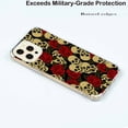 thumbnail image 5 of Skull in Rose Case for iPhone 14 Pro,Aesthetic Art Design Pattern Soft TPU Bumper Case Cover, 5 of 5