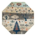 thumbnail image 2 of Unique Loom Vivid Collection Area Rug - Gary (5' 3" Octagon Ivory Gray Blue/Light Blue), 2 of 6