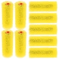 thumbnail image 1 of KAKOWELY refillable paint roller 10pcs Paint Roller Cover Medium Texture Sponge Brush Wall Sponge Embossing Roller Painting Drawing Brush For Household Wall Painting Treatment Yellow, 1 of 5