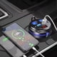 thumbnail image 2 of Adaptador de cargador de coche de 120 W, cargador rápido USB dual con pantalla de voltaje y luz LED inteligente, puerto de carga rápida de 12 V/24 V para iPhone, Android y accesorios de coche., 2 of 9