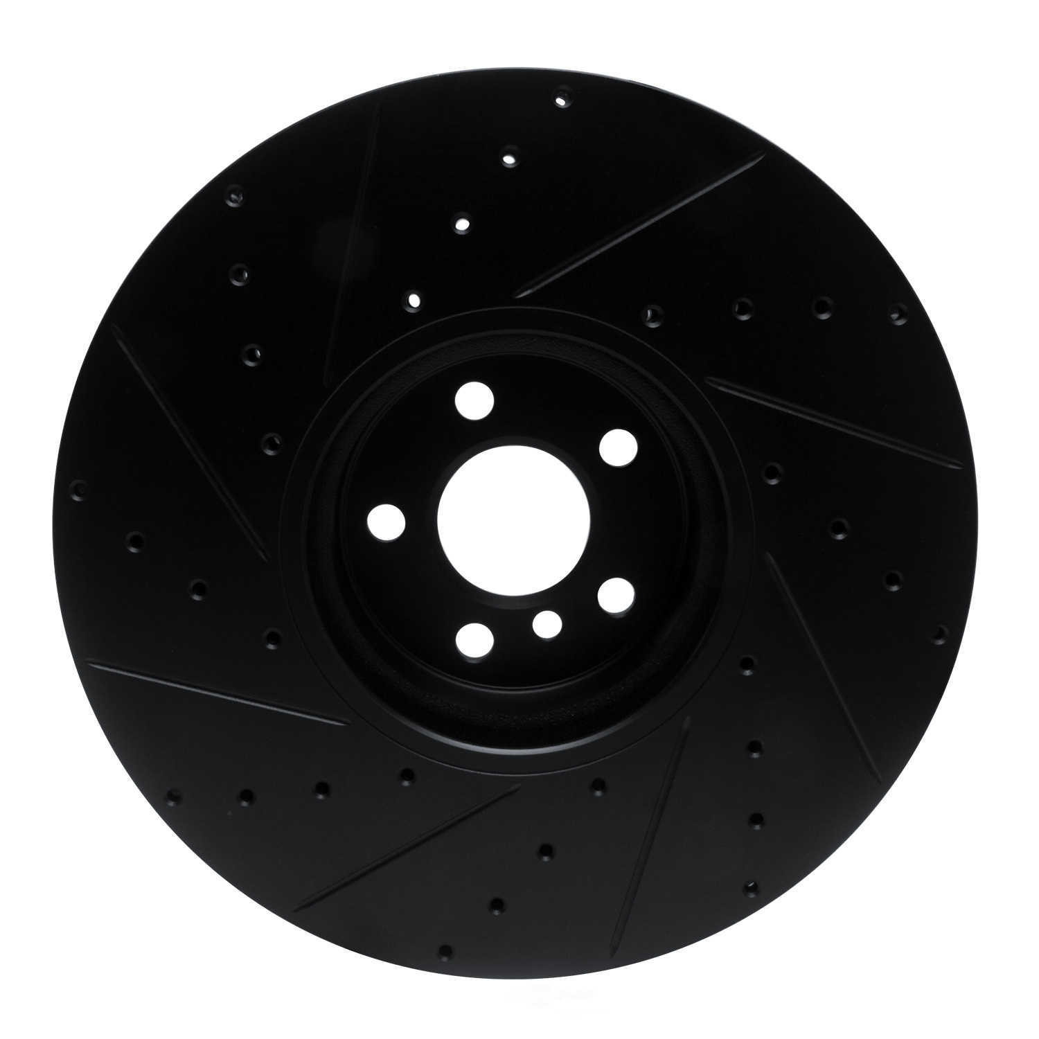 Dynamic Friction Company 633-31131D DFC Brake Rotor - Drilled And Slotted - Black