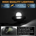 thumbnail image 5 of Retrok Bright White SMD License Plate Light Compatible with F150 F250 F350 Super Duty Ranger Pickup Explorer Bronco Excursion Expedition Rear Bumper Tag Lamp Housing Assembly Replacement, 5 of 11