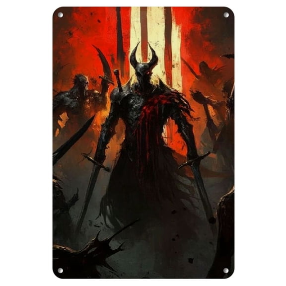 Dead by Daylight Vintage Metal Poster - 8x12 Inch Retro Gaming Wall Art, Tin Sign for Home Decor, Easy Hang