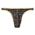 thumbnail image 2 of TANBOM Mens Sexy G String Bulge Pouch Breathable Lightweight Thong Underwear Black M, 2 of 6