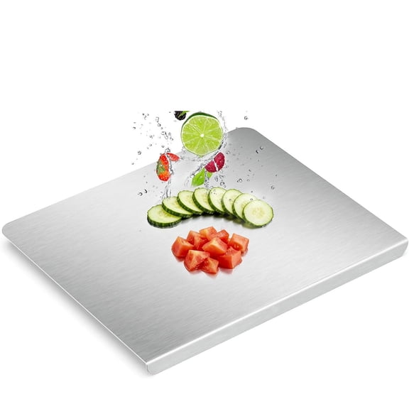 Stainless Steel Cutting Board,Kneading Cutting Board Mats,Metal Cutting Board Kitchen for Meat, Fruits, Vegetables, Bread, and Baking Small Cutting Boards (50 x 40cm/20 x 16 in)