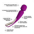 thumbnail image 5 of LELO SMART WAND 2 Large Vibrating Wand Massager With 10 Pleasure Settings, Deep Rose, 5 of 7
