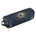 thumbnail image 2 of Hair Tool Organizer Bag with Heat Resistant Mat Removable Travel Storage Case for Hot Air Brushes Curling Irons Mysterious Celestial Pattern, 2 of 8