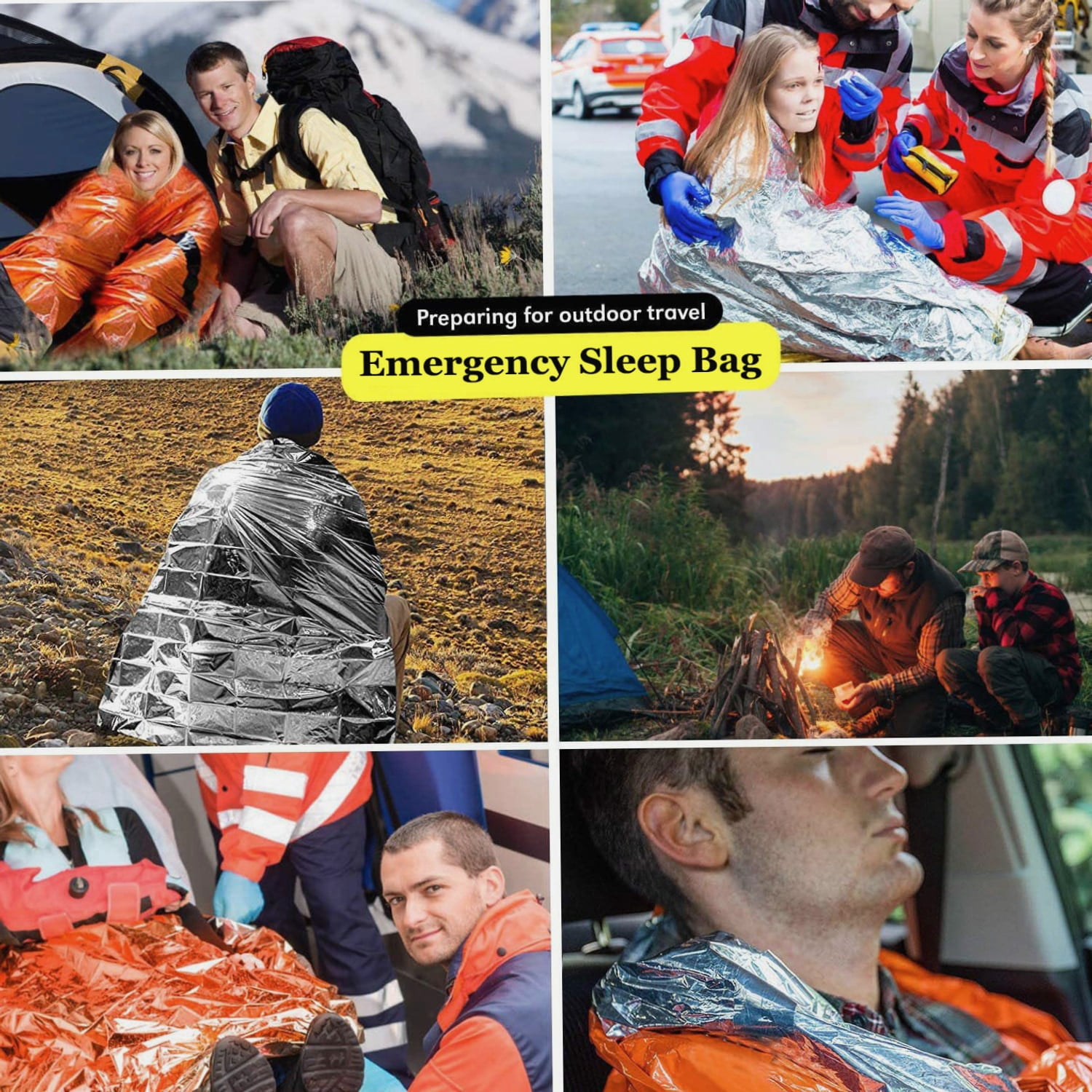 Typpkmm Portable Emergency Survival Sleeping Bag