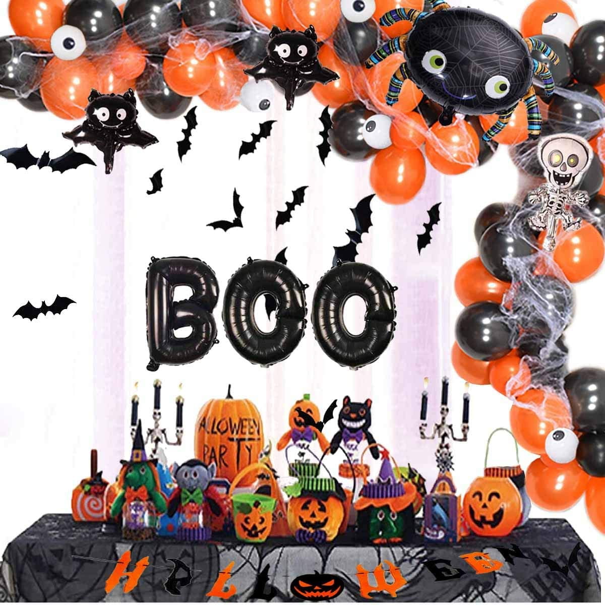 iN Indoor or Outdoor Halloween Foil Balloon Decoration Balloons Accessories to take Trick or Treating Compatible with Helium