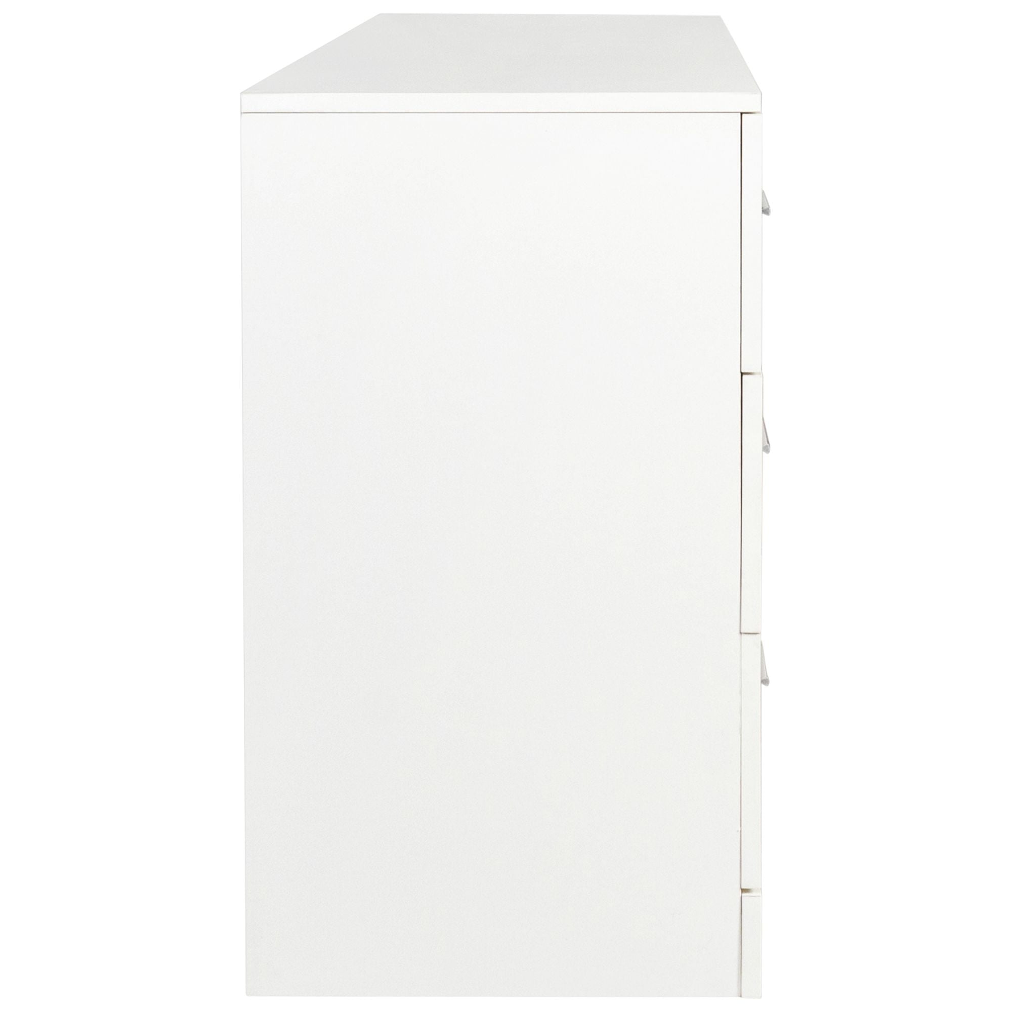 Ktaxon Bedroom Dresser with 6 Drawers, Wooden Double Dresser for Entryway, Wide Storage Cabinet for Living Room, White