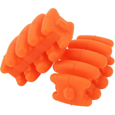 ZHAAGRJ Archery Bow Limbs Stabilizer Silicone Universal Vibration Dampener Compound Bow Limbs Shock Absorber 2pcs (Orange) CJA#1432